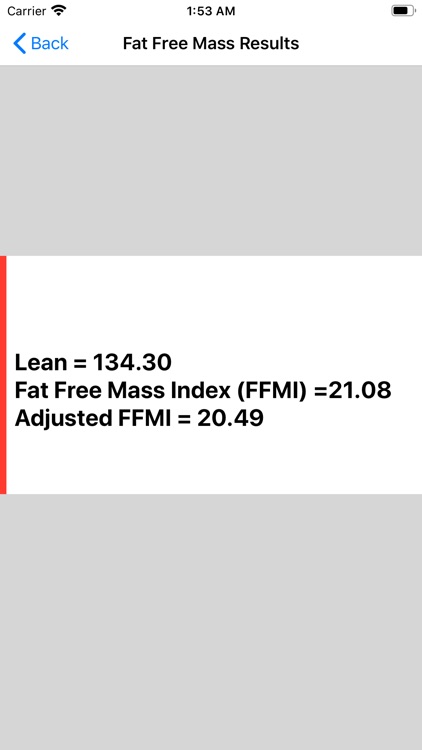 Fat Free Mass Index Calc screenshot-8