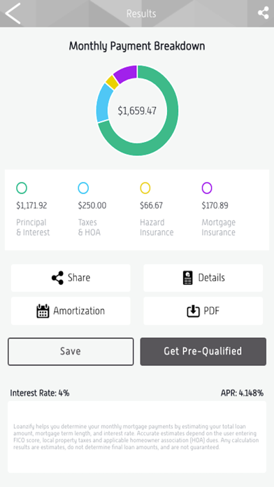 LifeStore Mortgage Calculator screenshot 3