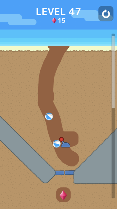 ボール の巣 -穴を掘ってボールを導け！ screenshot1