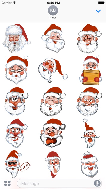 Santa's here sticker pack