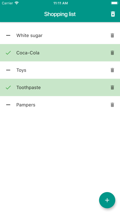 Groceries shopping list screenshot 3