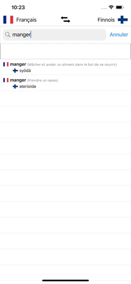 Game screenshot Dictionnaire Finnois-Français hack
