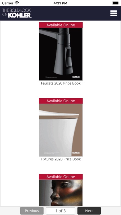 KOHLER Catalogs