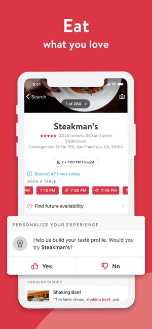 Opentable On The App Store