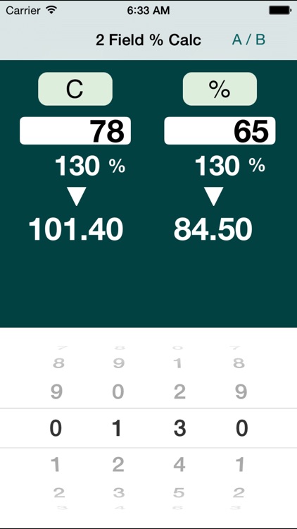 2 Field % Calc