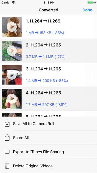 H.265 : H.264 Cross Converter Screenshots