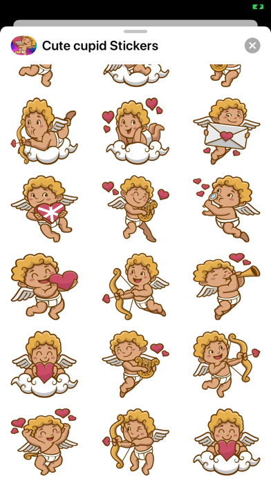 New Cute Cupid Stickers HD screenshot 3