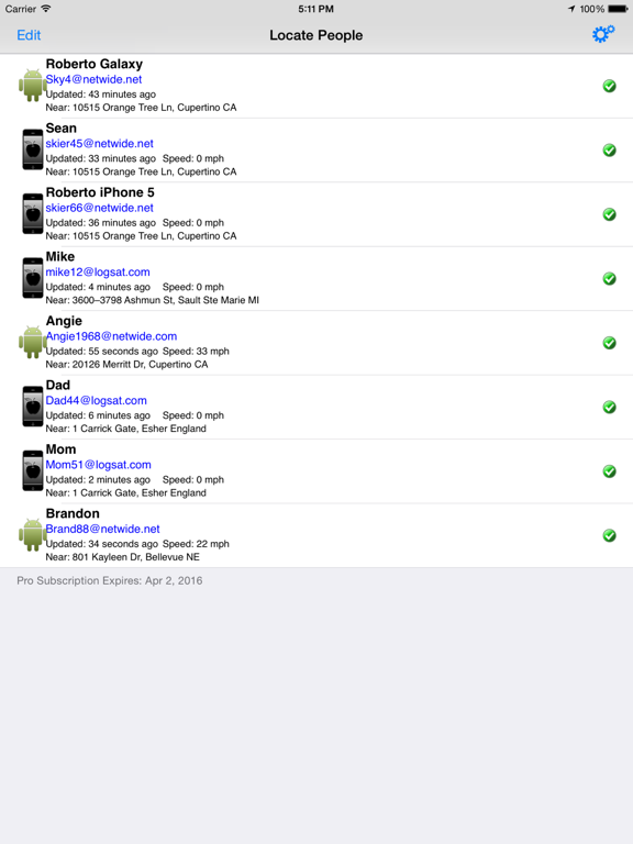 Screenshot #4 pour Family Tracker for iPad