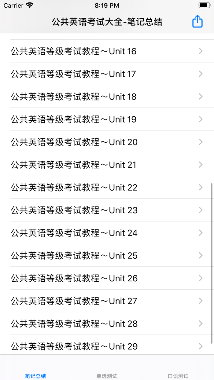 公共英语15级考试大全