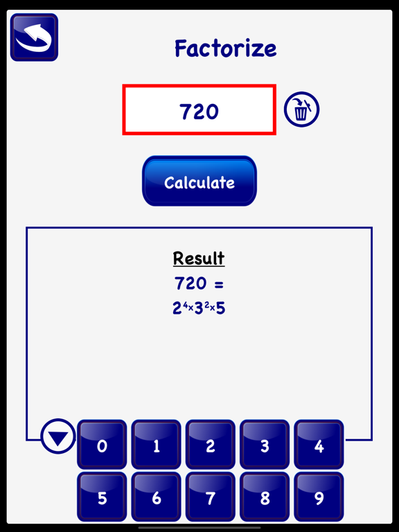 LCM GCD Prime Factor Calc Lite screenshot 4