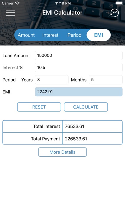 Smart EMI Calculator