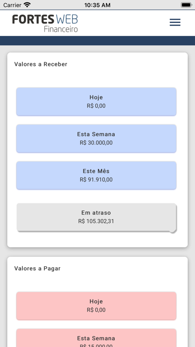 Financeiro Web screenshot 2