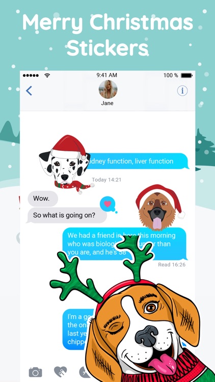 Christmas Pug Stickers Emojis