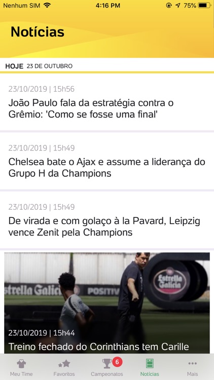 Placar UOL - Futebol