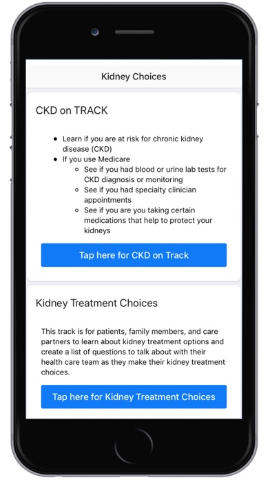 Kidney Choices screenshot 2