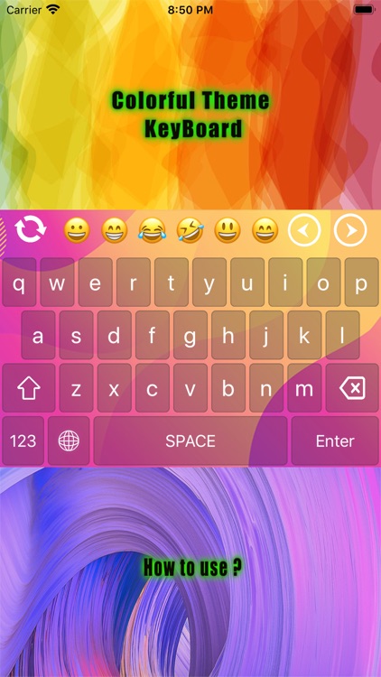 Colorful Theme Keyboard