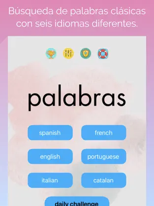 Captura 1 buscando palabras: word search iphone