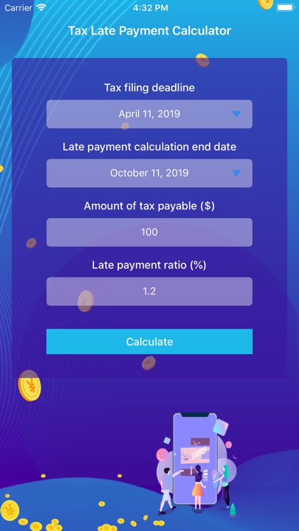 Tax Late Payment Calculator screenshot-3