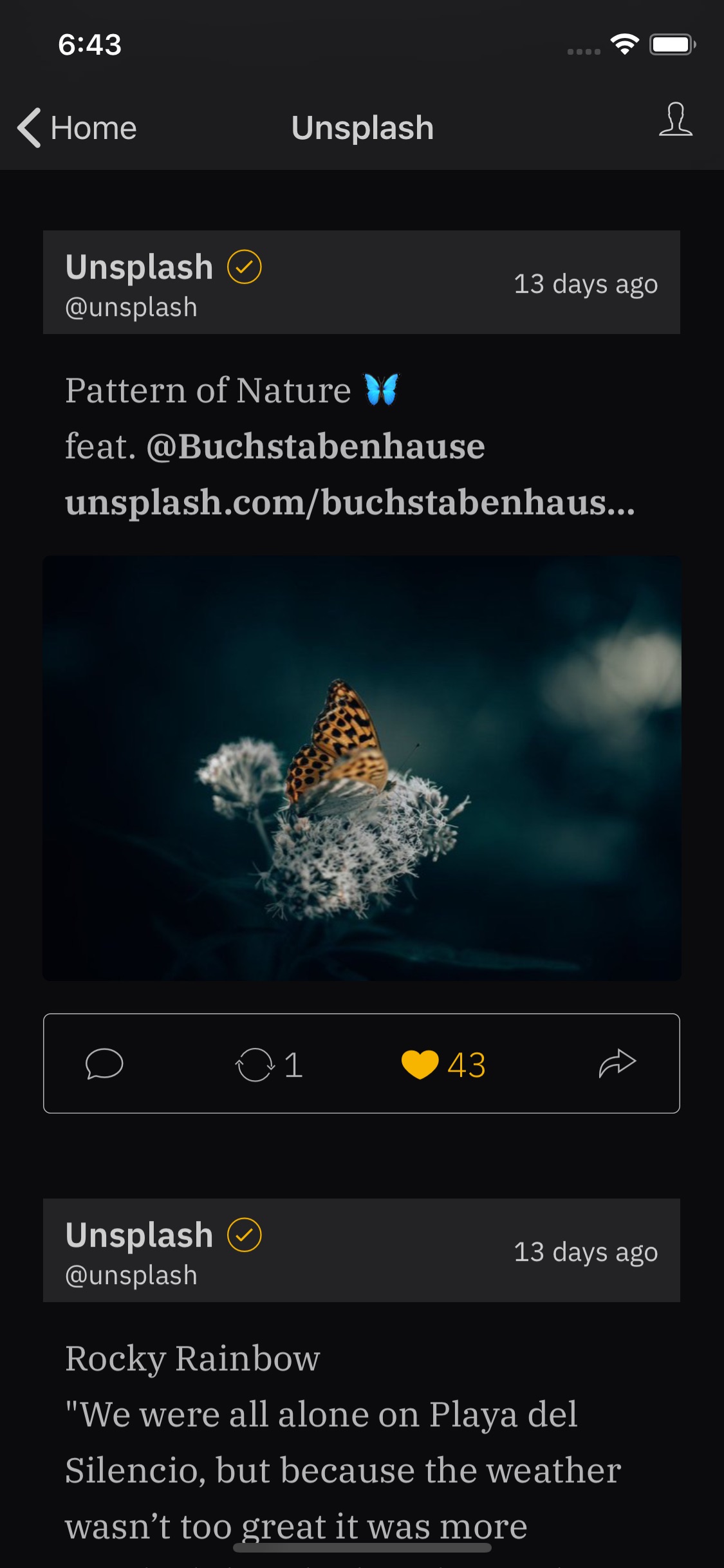 Screenshot do app Simple T for Twitter