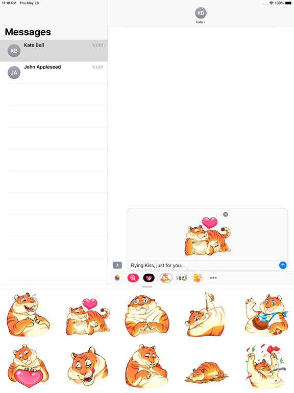 Screenshot #4 pour Amur Tiger Stickers
