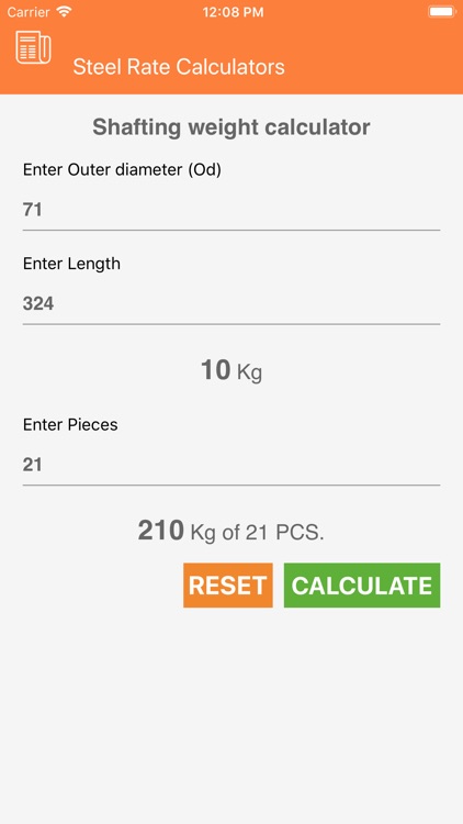 Shaft Industries Calculator