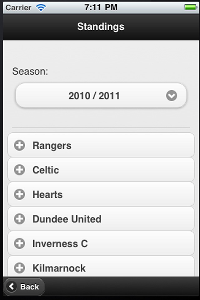 Scottish Football App screenshot 2