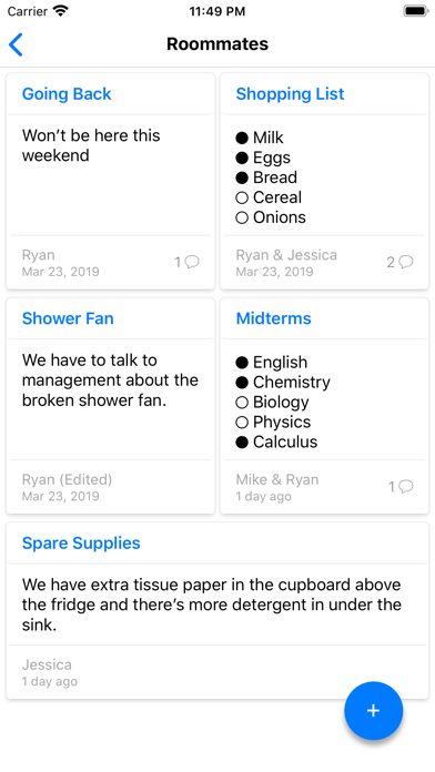GroupNote - Shareable Notes screenshot 2