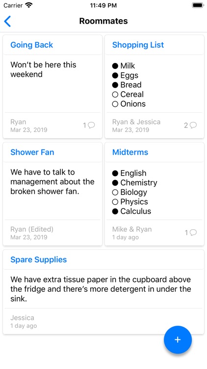 GroupNote - Shareable Notes