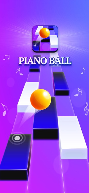 Piano Ball: Run On Music Tiles