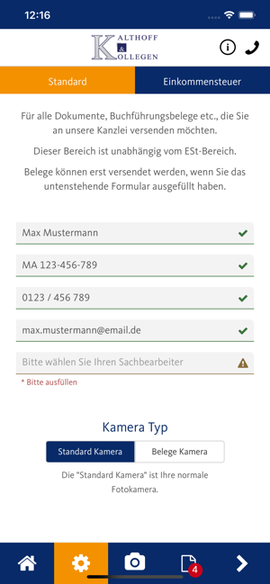 KuK:App - Die Mandanten-App