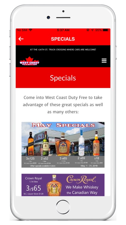 West Coast Duty Free