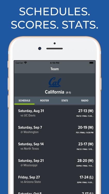 California Cal Football App