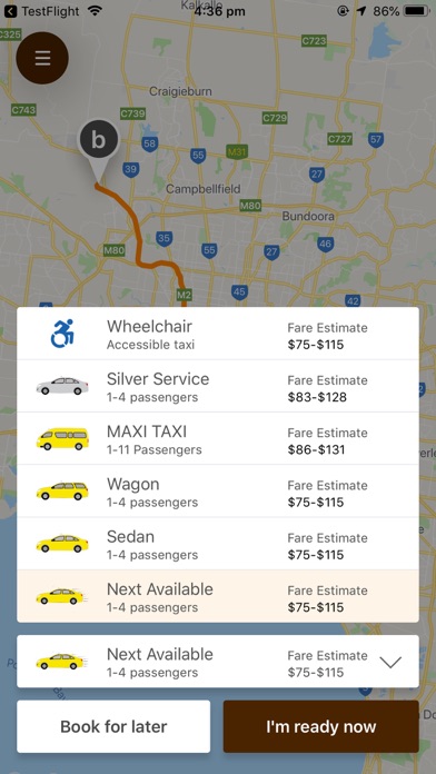 Ballarat Taxis screenshot 2