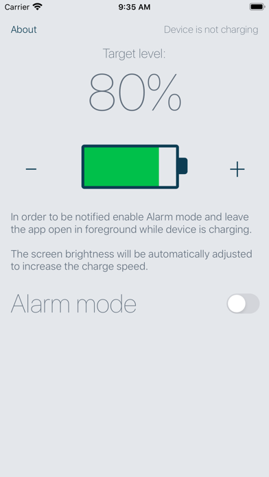 Battery Care Alarm screenshot 3