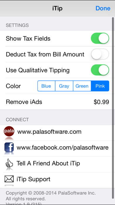 iTip Calculator by PalaSoftware screenshot