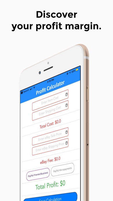 How to cancel & delete Profit Calculator for eBay from iphone & ipad 1