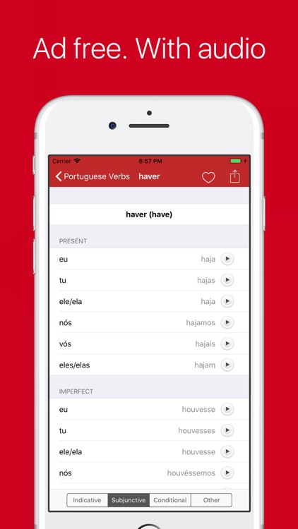 Portuguese Verb Conjugator Pro screenshot-0