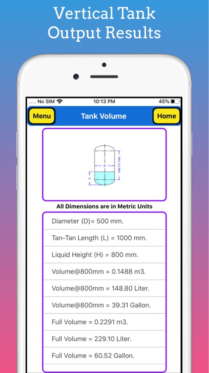 Tank Partial Volume Calculator screenshot-6