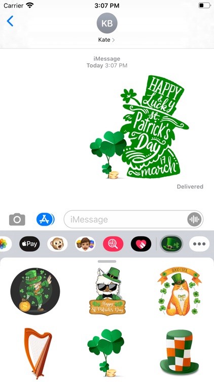 Hi St. Patrick's Day Stickers