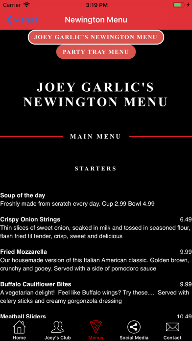 How to cancel & delete Joey Garlic's Newington from iphone & ipad 4