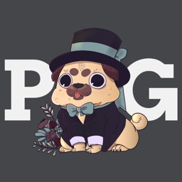 Puppies Cute Pug Stickers