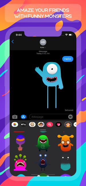 Monsters Stickers Pack(圖1)-速報App