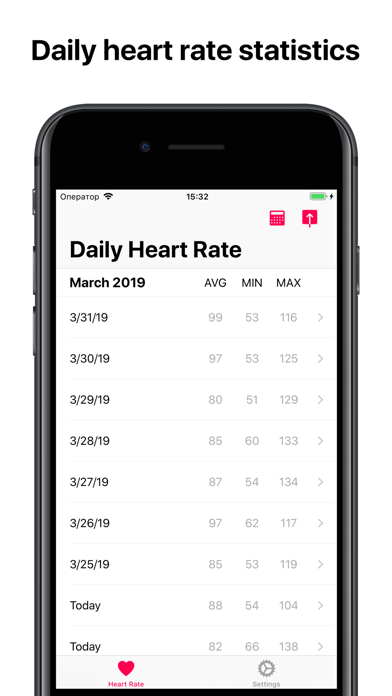 Heart Graph - Visualised Pulse iPhone app afbeelding 1