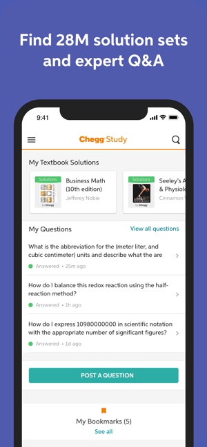 chegg homework help app