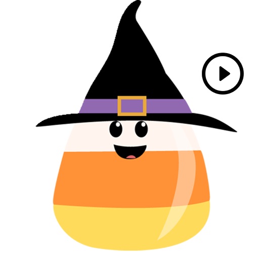 Candy Corn Halloween Stickers icon