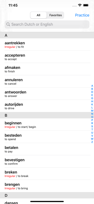 Dutch Werkwoorden(圖1)-速報App