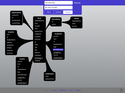 JSON Designer - náhled