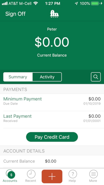 FM Credit Card