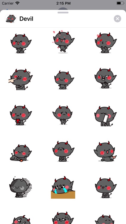 Funny Devil Animated Stickers