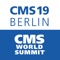 The app will assist you in planning your visit to CMS Berlin 2019 and CMS World Summit efficiently